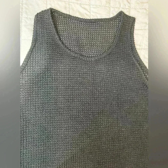 SHEIN Set Lune Tank Top And Fringe Trim Shorts Color Black Size Large - Picture 6 of 9